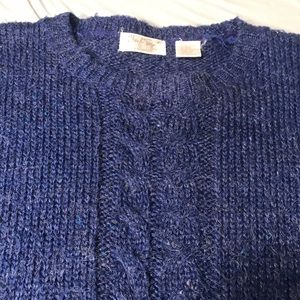 Vintage Blue cable sweater